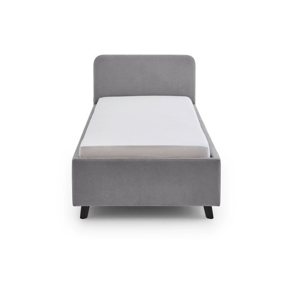 Pat pentru copii  gri cu spațiu de depozitare cu somieră 90x200 cm Cosy – Meise Möbel