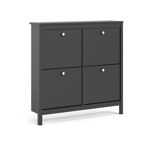 Pantofar negru cu deschidere înclinată Madrid – Tvilum-image-2