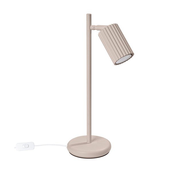 Veioză taupe din metal (înălțime 43 cm) Gleam – Sollux