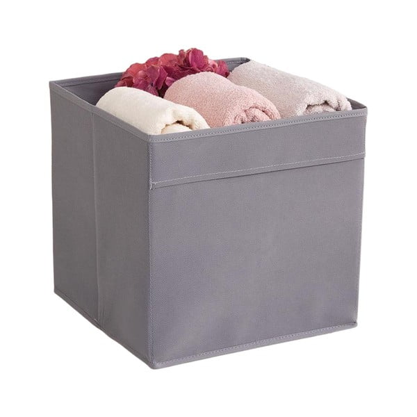 Cutie de depozitare gri din material textil 30x30x30 cm – Mioli Decor