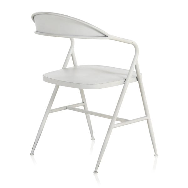 Scaun din metal Geese Industrial Style Puro, alb-image-4