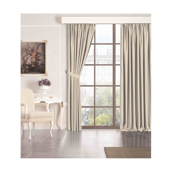 Draperie bej dimout (semi-opacă) 150x260 cm – Mila Home-image-2