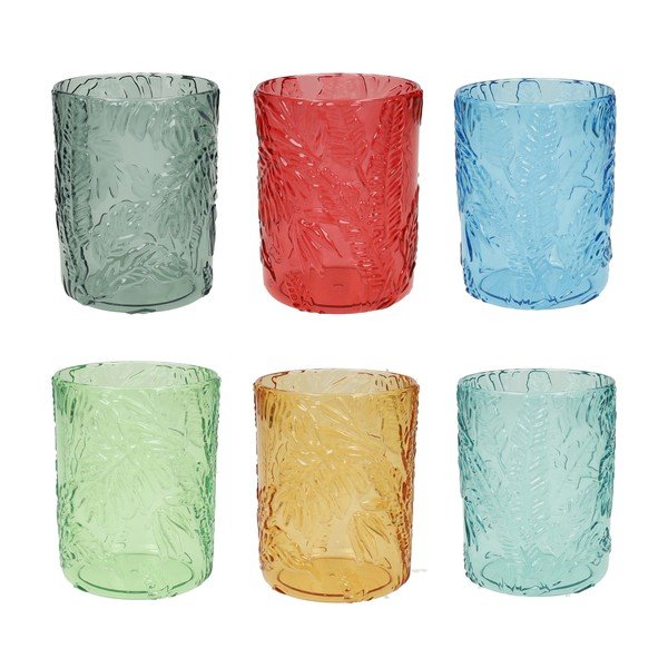 Pahare 6 buc. - țesătură de acril 400 ml Tropical – Brandani