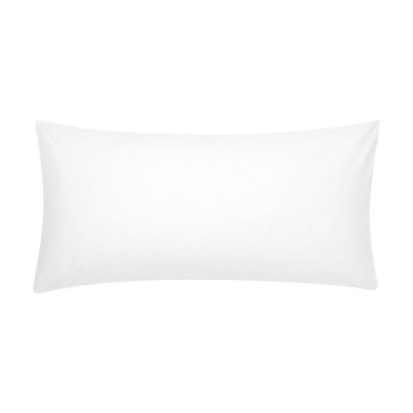 Set de 2 fețe de pernă decorative din bumbac percale Westwing Collection Fia, 40 x 80 cm, alb-image-2