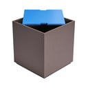 Cufăr albastru/gri închis din lemn masiv de frasin 40x45 cm Vault – Hübsch