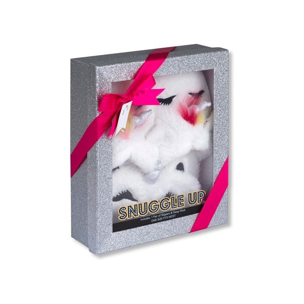 Set papuci și mască de dormit Tri-Coastal Design Unicorn-image-3