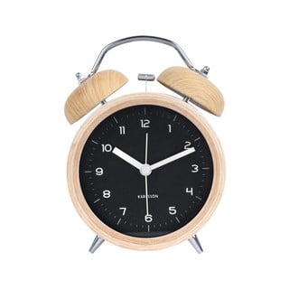 Ceas alarmă cu aspect de lemn Karlsson Classic Bell, ⌀ 10 cm