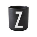 Cană din porțelan Design Letters Alphabet Z, 250 ml, negru