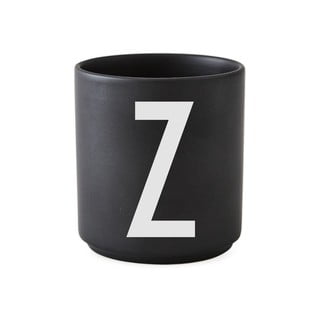 Cană din porțelan Design Letters Alphabet Z, 250 ml, negru