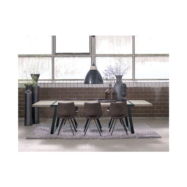 Scaun Canett Coronas, maro deschis - negru-image-3