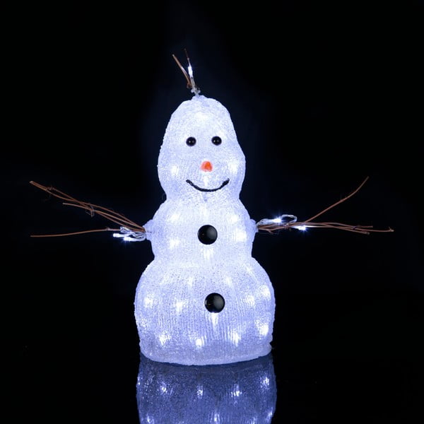 Decorațiune luminoasă Snowman, înălțime 38 cm 