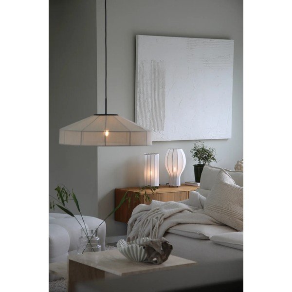 Veioză alb-negru cu abajur textil (înălțime 31,5 cm) Hikari – Markslöjd-image-2