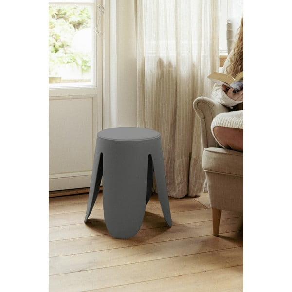 Scaun gri antracit din plastic Comiso – Wenko-image-1