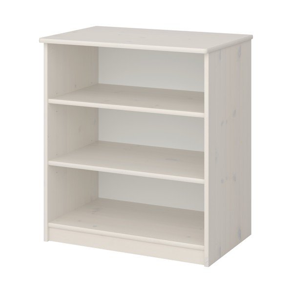 Bibliotecă de copii albă din lemn masiv de pin 64x72 cm Memphis - Tvilum-image-2