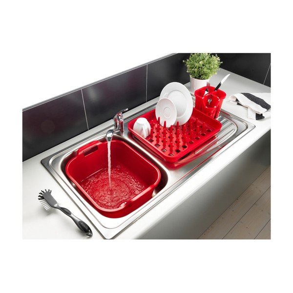 Scurgător pentru tacâmuri Addis Signature, roșu-image-1