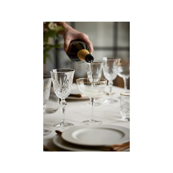 Set 4 pahare pentru cocktail Lyngby Glas Palermo, 315 ml, auriu-image-3