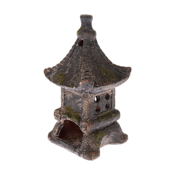 Sfeșnic din ceramică Dakls Pagoda, negru