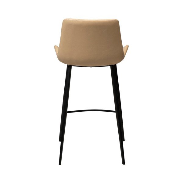 Scaun bar din piele ecologică DAN–FORM Denmark Hype, înălțime 91 cm, maro deschis-image-3