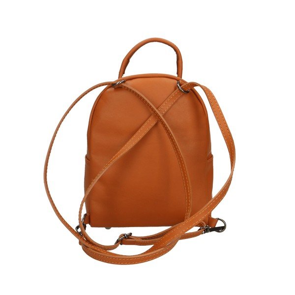 Rucsac din piele maro Chicca Borse-image-3