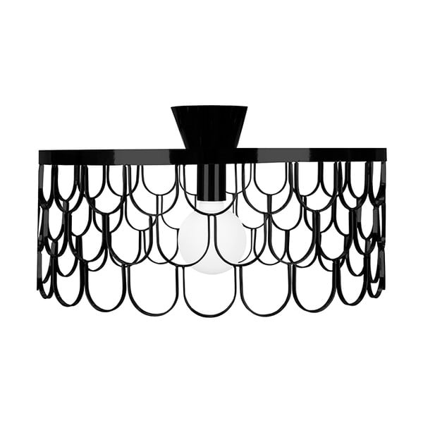 Plafonieră Globen Lighting Gatsby, ø 50 cm, negru