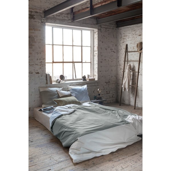 Lenjerie de pat kaki din bumbac percal pentru pat de o persoană 140x200 cm Colore – Mette Ditmer Denmark-image-2
