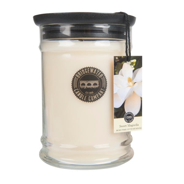 Lumânare parfumată în recipient din sticlă Creative Tops Sweet, aromă de magnolie, 140 - 160 ore