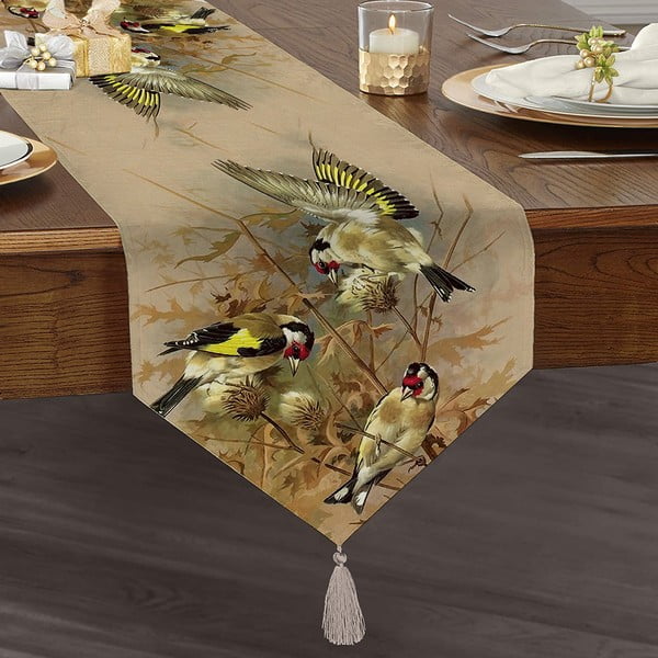 Napron de masă 45x140 cm Yellow Bird – Mila Home-image-2