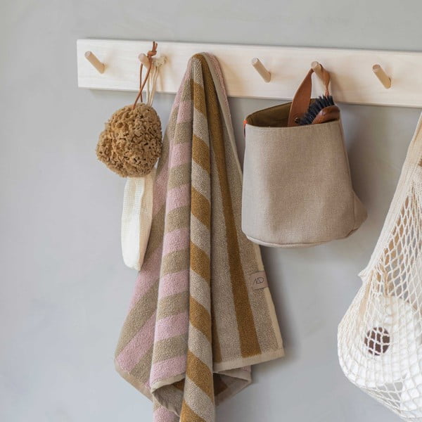 Prosop maro/bej din bumbac organic 50x90 cm Disorder – Mette Ditmer Denmark-image-1