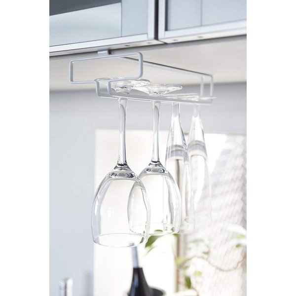 Suport pentru pahare de vin alb de agățat din metal Tower – YAMAZAKI-image-1