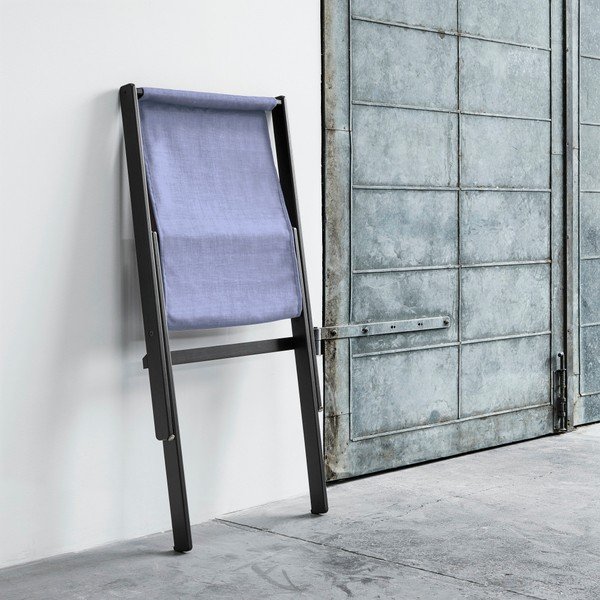 Fotoliu pliabil Karup Boogie Black/Blue Breeze-image-1