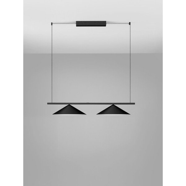 Lustră negru-mat LED din aluminiu Lui – Nova Luce-image-4