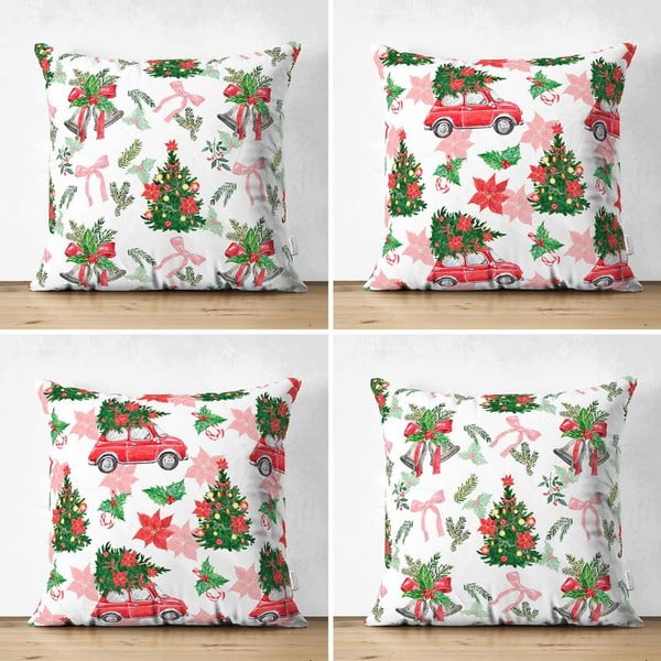 Fețe de pernă 4 buc. din material textil 43x43 cm  cu model de Crăciun – Mila Home-image-3