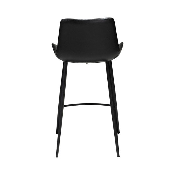 Scaun bar din piele ecologică DAN–FORM Denmark Hype, înălțime 91 cm, negru-image-4