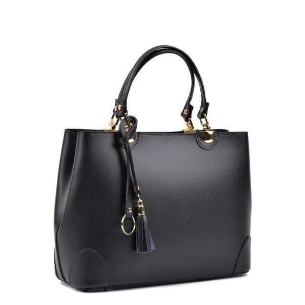 Geantă din piele Isabella Rhea Munda, negru-image-4