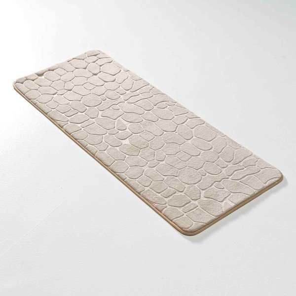 Covoraș de baie bej din material textil 50x120 cm Ricochet – douceur d'intérieur-image-3
