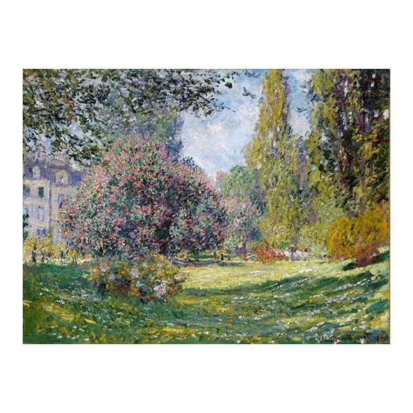 Tablou Claude Monet - Landscape The Parc Monceau, 60x45 cm