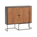 Comodă în culoare naturală din lemn de mango 110x90x40 cm Curve – MOME