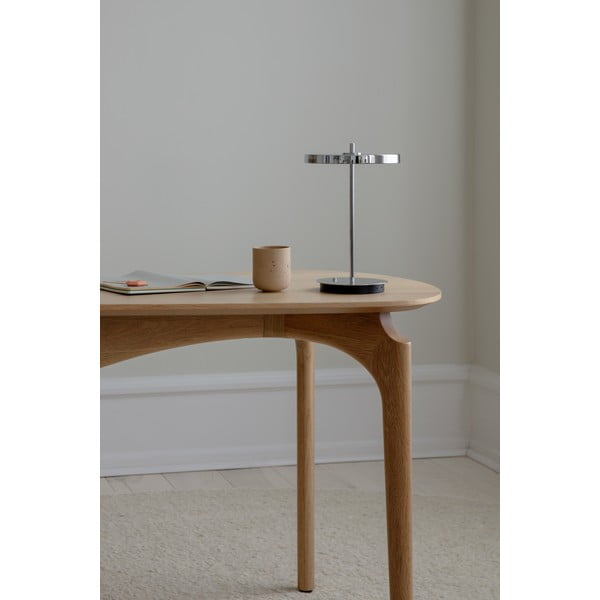 Veioză argintie LED cu intensitate reglabilă cu abajur din metal (înălțime 31 cm) Asteria Move – UMAGE-image-3