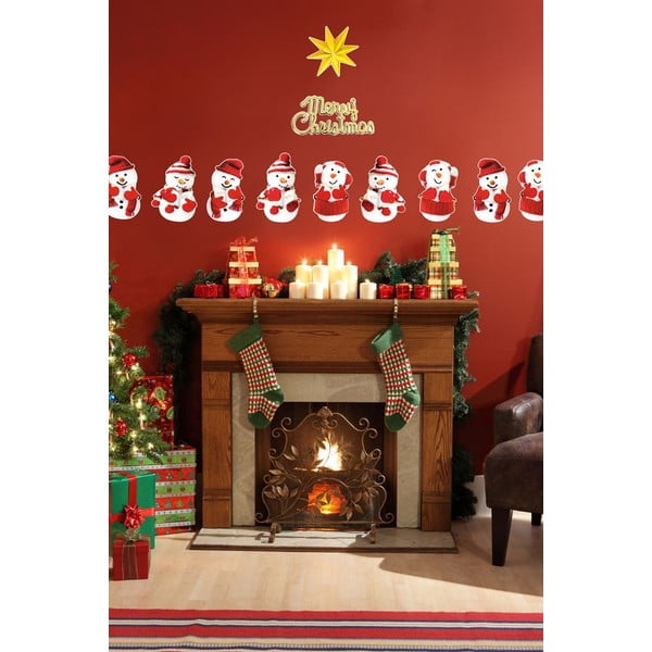 Set 11 autocolantede Crăciun Ambiance Snowmen-image-4