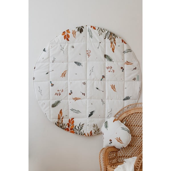 Covoraș de joacă  pentru copii alb Forest Friends – Moi Mili-image-1