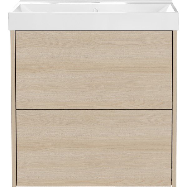 Dulap sub chiuvetă în culoare naturală suspendat cu aspect de lemn de stejar 61x65 cm Bodera – Germania-image-3