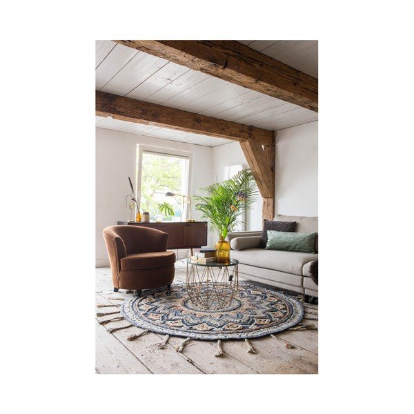 Covor țesut manual Dutchbone Pix, ⌀ 170 cm-image-2