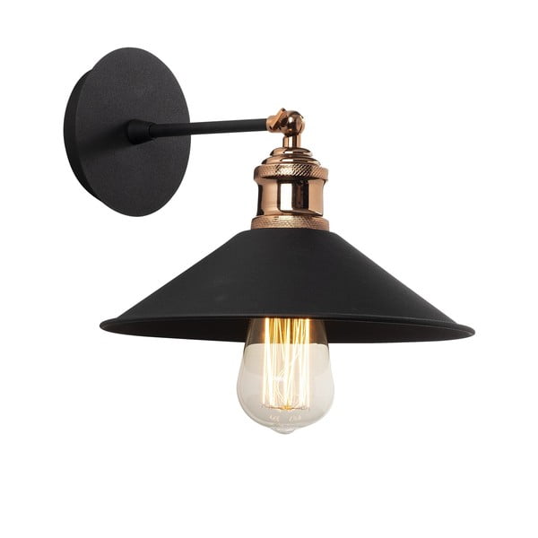 Aplică de perete neagră ø 24 cm Berceste – Opviq lights-image-2