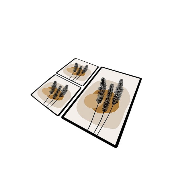 Covorașe de baie maro 3 buc. 60x100 cm Day Sunrise – Foutastic