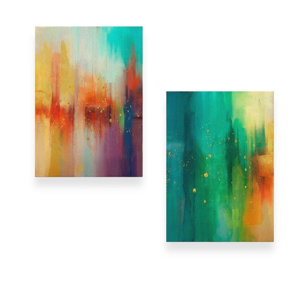 Tablouri 2 buc. 50x70 cm Splash – Wallity