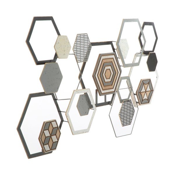 Decorațiune metalică pentru perete Mauro Ferretti Geot, 135 x 67,5 cm-image-3
