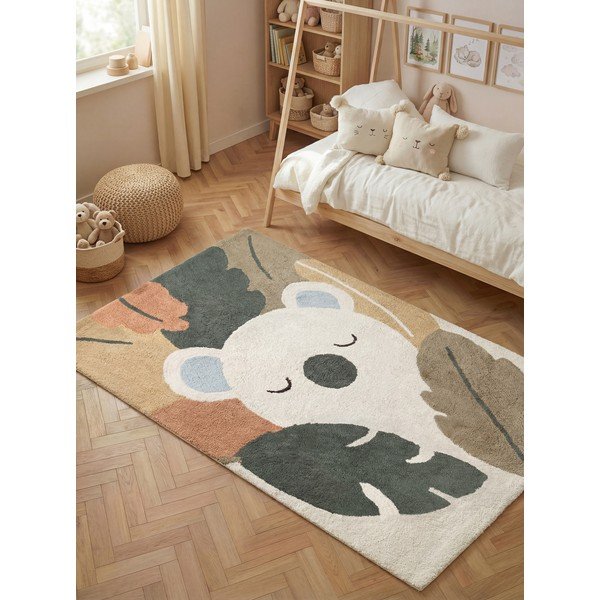 Covor pentru copii crem lavabil/țesut manual din bumbac 140x200 cm Snuggle Rio – Hanse Home-image-1
