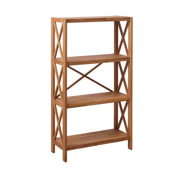 Etajeră în culoare naturală din lemn de stejar 70x124 cm X-Shelf – Unique Furniture-image-2