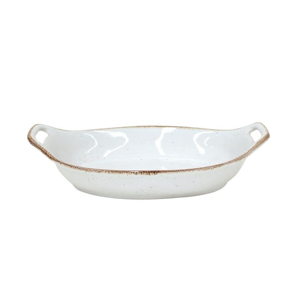 Bol pentru copt din gresie ceramică Casafina Sardegna, 32 x 18 cm, alb