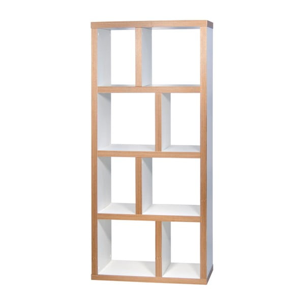 Bibliotecă albă/în culoare naturală 70x159 cm Berlin – TemaHome-image-2